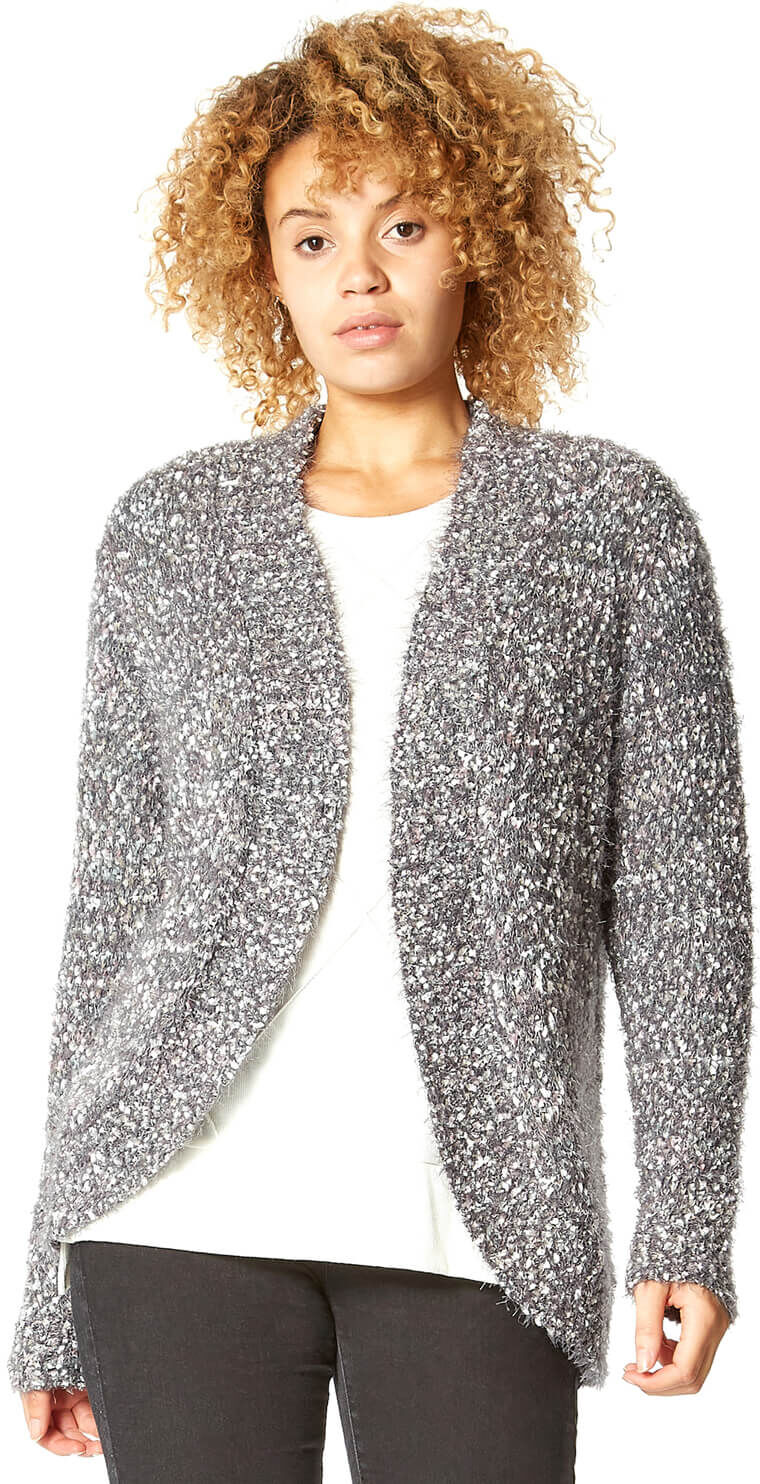 Roman Originals Fluffy Textured Cardigan