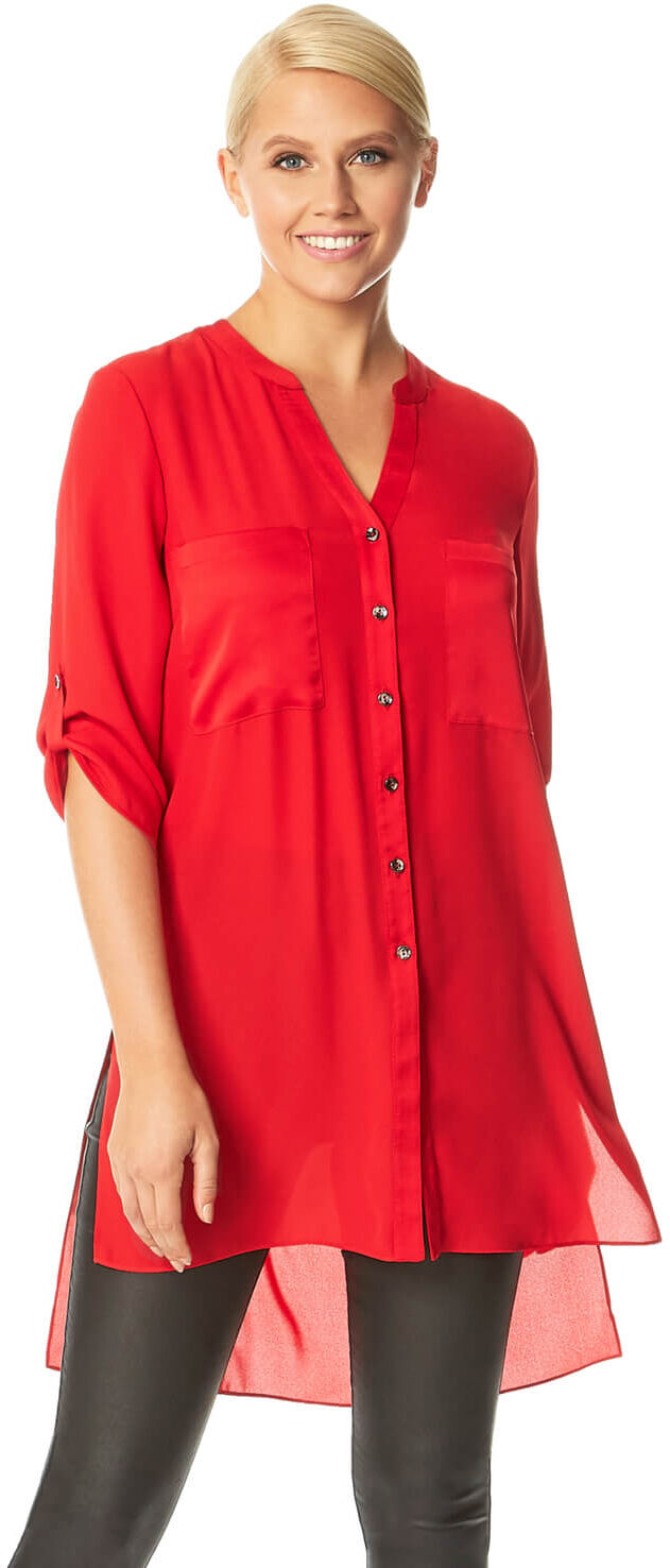 Roman Originals Longline Button Through Blouse Roman Originals Longline Button Through Blouse