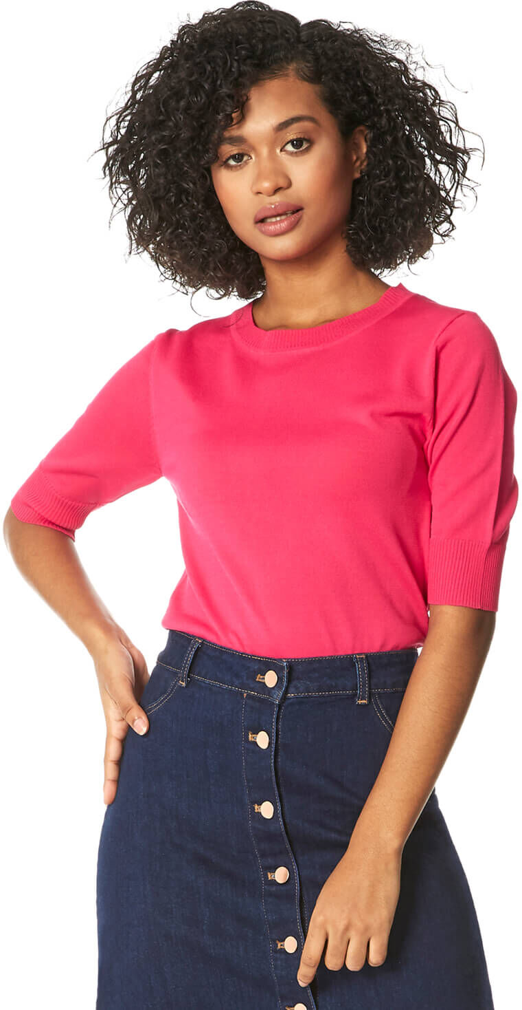 Roman Originals Crew Neck Short Sleeve Jumper Roman Originals Crew Neck Short Sleeve Jumper