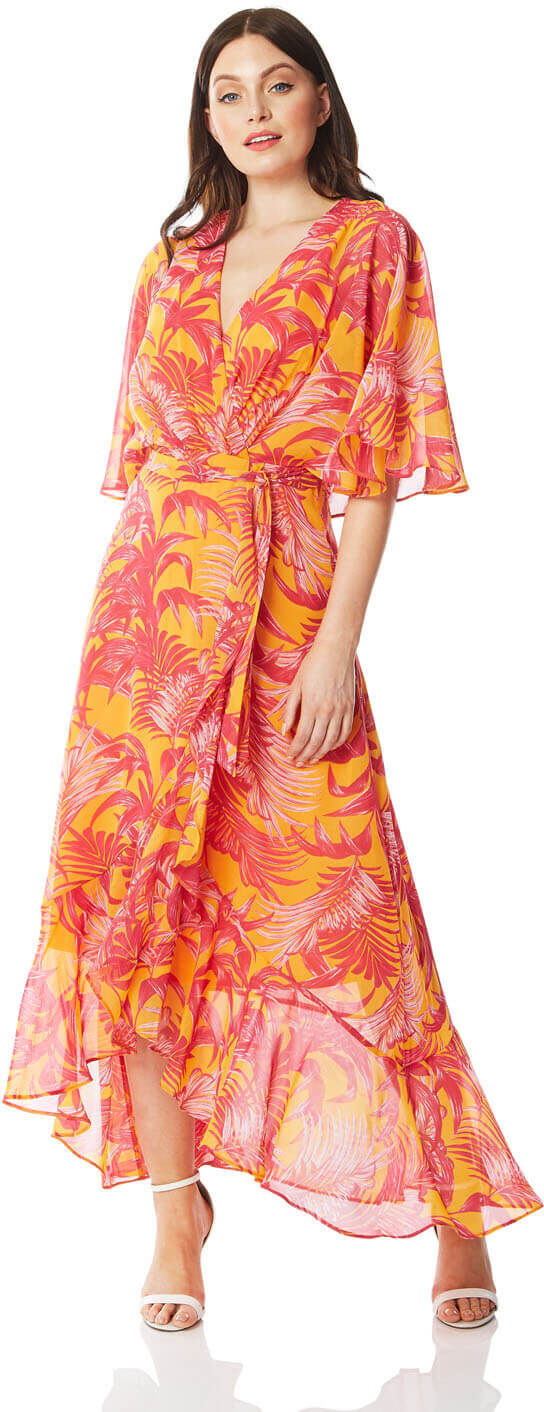 Roman Originals Chiffon Wrap Maxi Dress Roman Originals Chiffon Wrap Maxi Dress