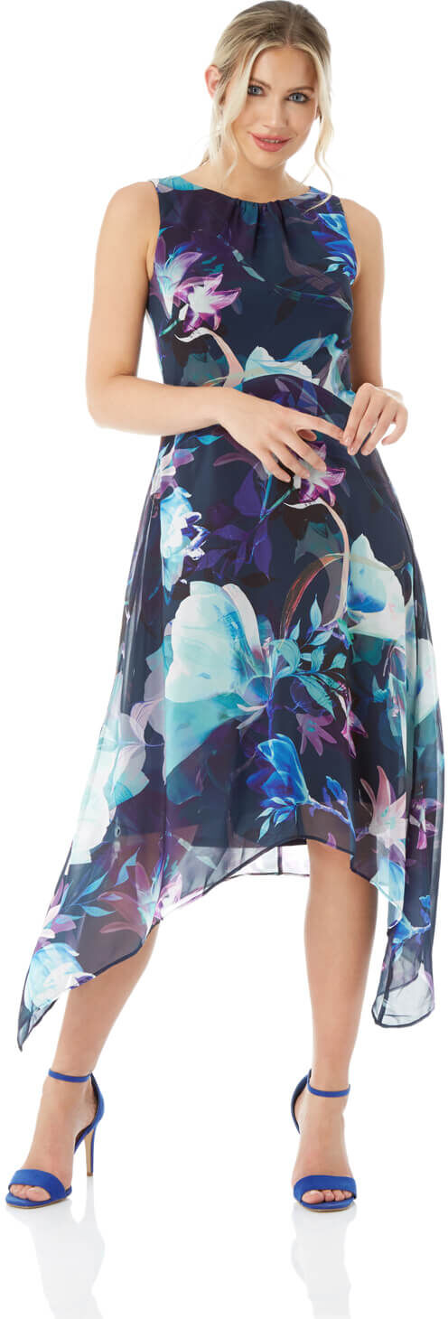 Roman Originals Chiffon Hanky Hem Dress Roman Originals Chiffon Hanky Hem Dress