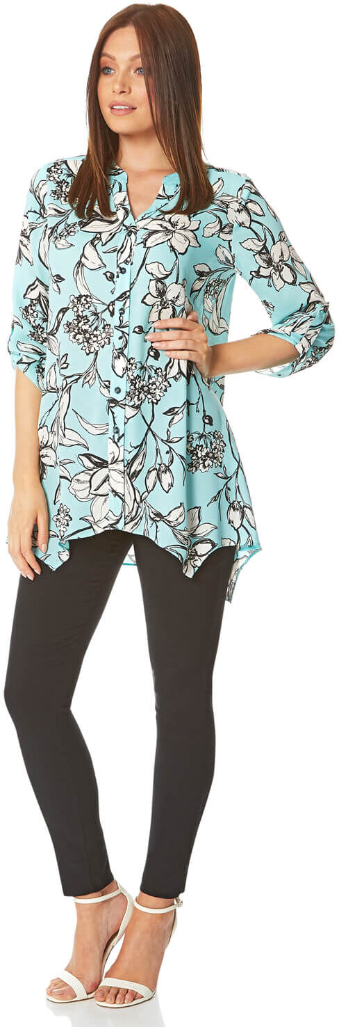 Roman Originals Floral Print Button Through Blouse Roman Originals Floral Print Button Through Blouse