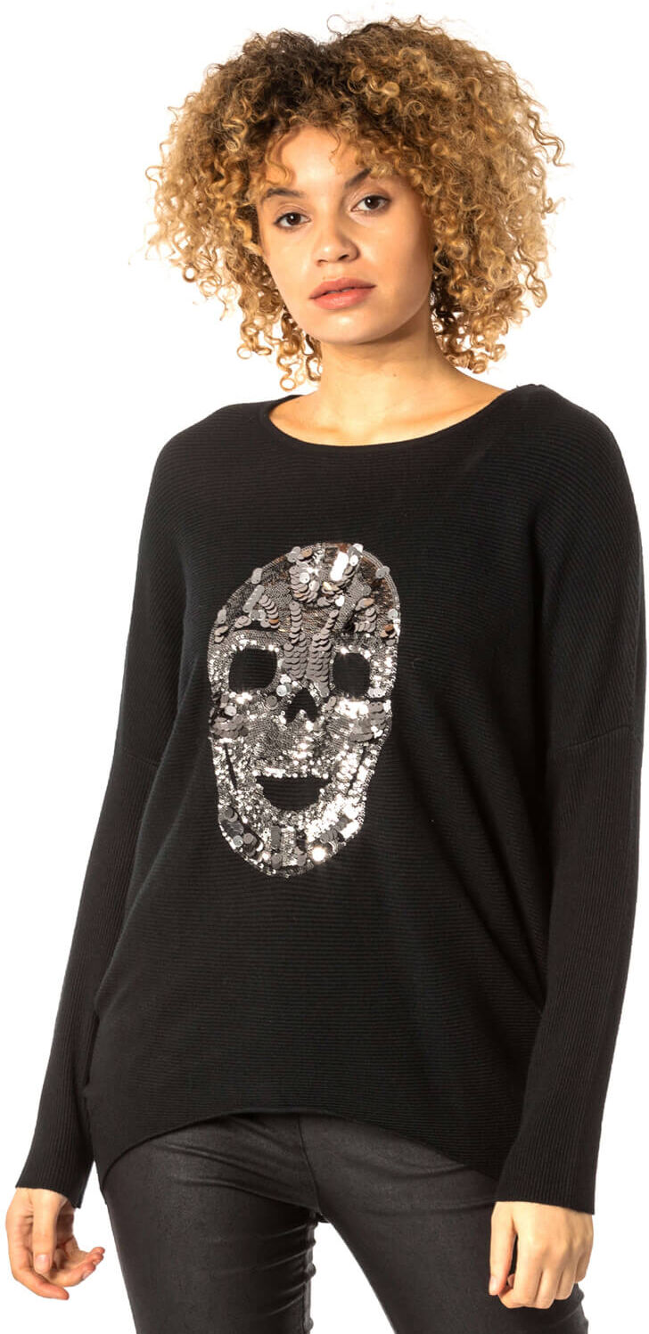 Roman Originals Skull Sequin Embellished Jumper Roman Originals Skull Sequin Embellished Jumper
