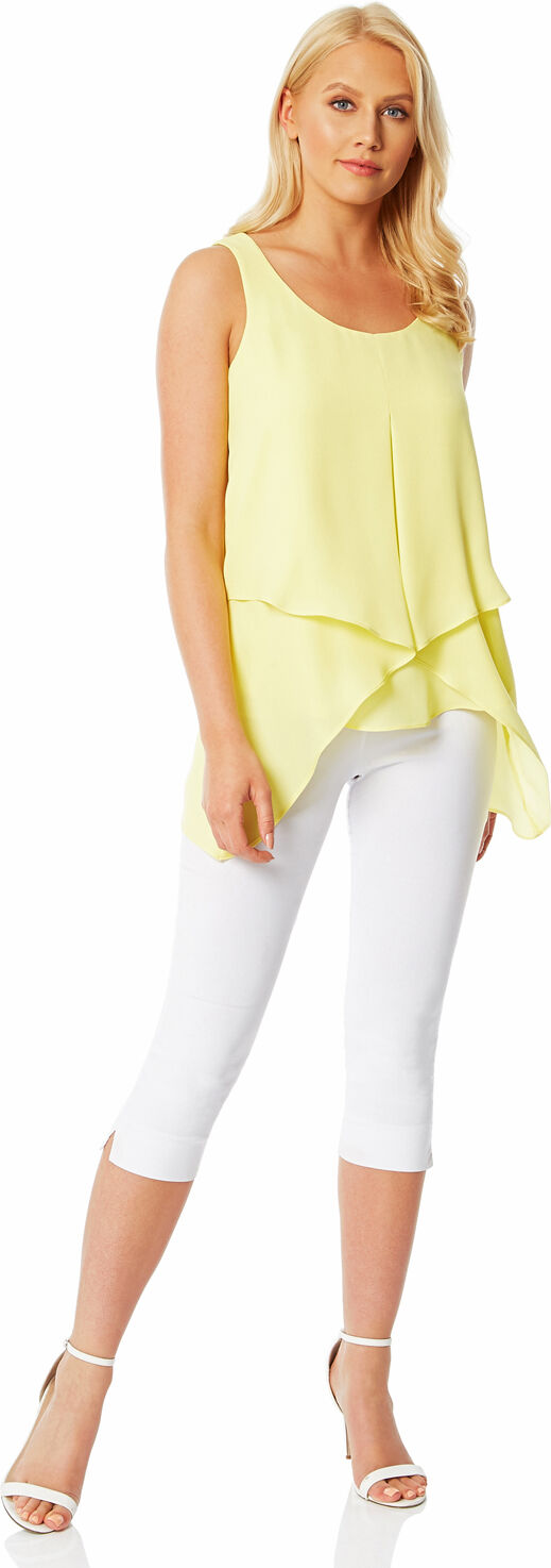 Roman Originals Asymmetric Sleeveless Top Roman Originals Asymmetric Sleeveless Top