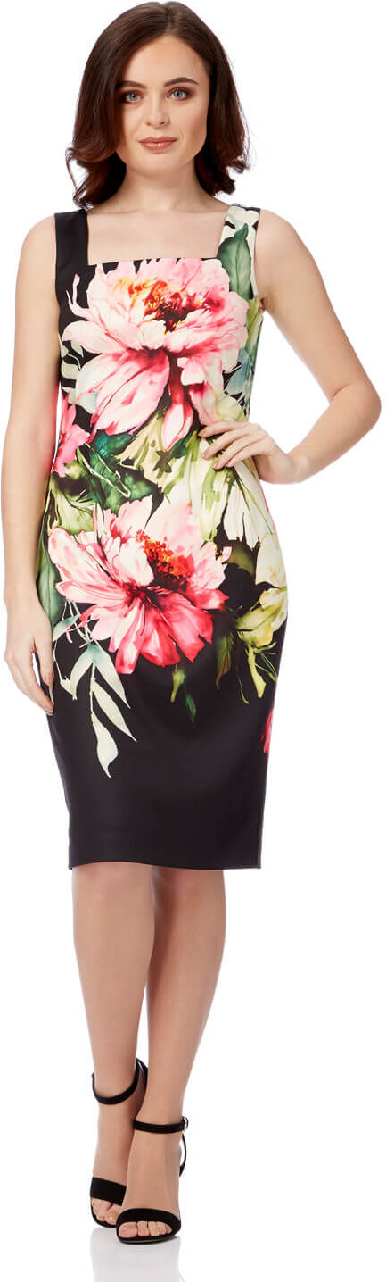 Roman Originals Floral Square Neck Dress Roman Originals Floral Square Neck Dress