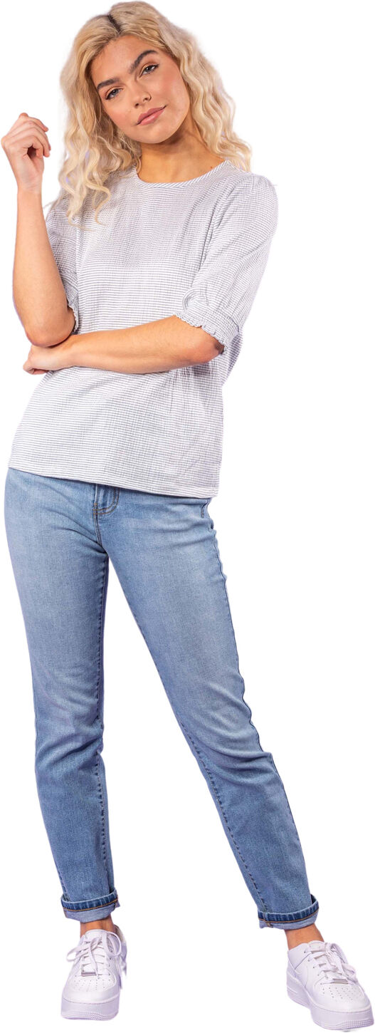 Dusk Ribbed Shirred Cuff Top Dusk Ribbed Shirred Cuff Top