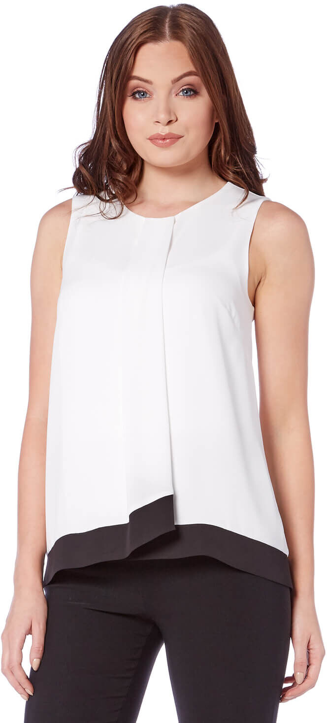 Roman Originals Monochrome Overlay Top Roman Originals Monochrome Overlay Top