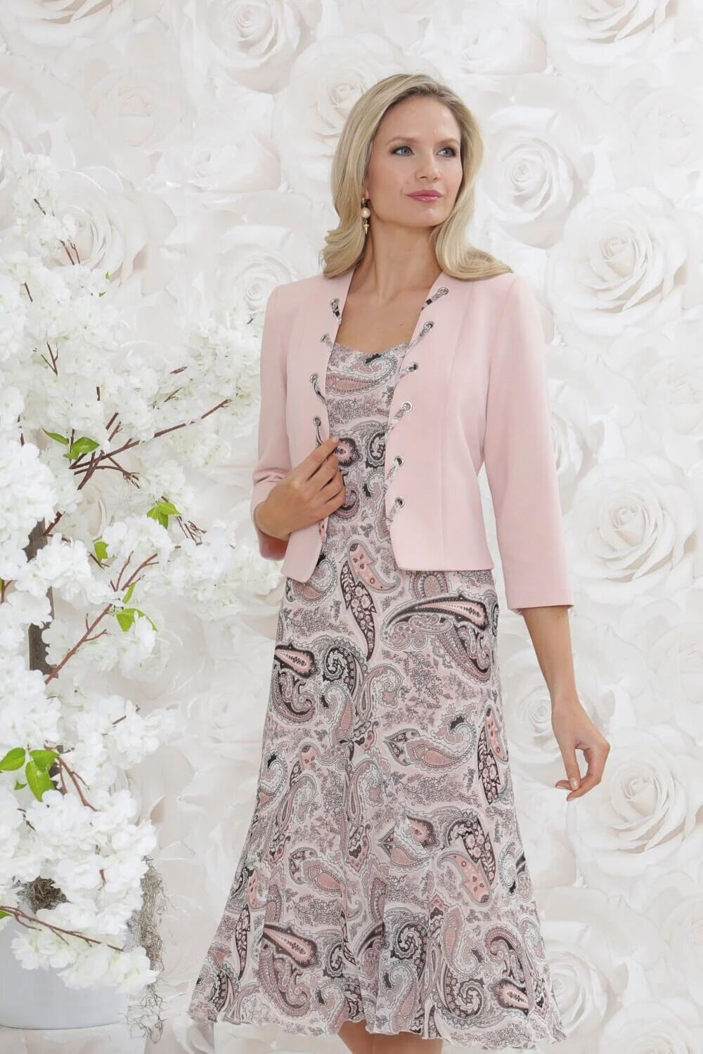 Julianna 3/4 Sleeve Eyelet Detail Jacket Julianna 3/4 Sleeve Eyelet Detail Jacket