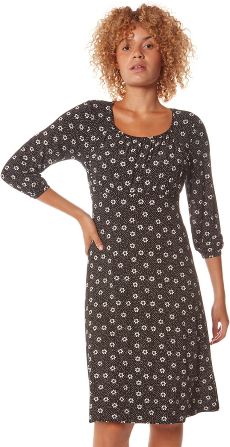 Roman Originals Square Neck Spot Daisy Print Dress Roman Originals Square Neck Spot Daisy Print Dress
