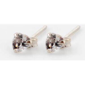 Lilly and Hope Sterling Silver Cubic Zirconia 5 mm Heart Stud Earrings in Silver ONE female