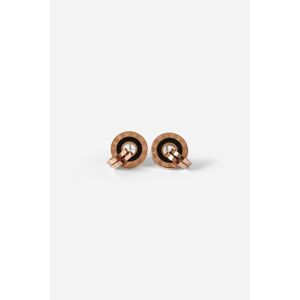 Lilly and Hope Mini Hoop Clock Stud Earrings in Rose Gold ONE female
