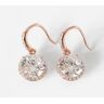 Lilly and Hope Diamante Drop Earrings in Rose Gold ONE female