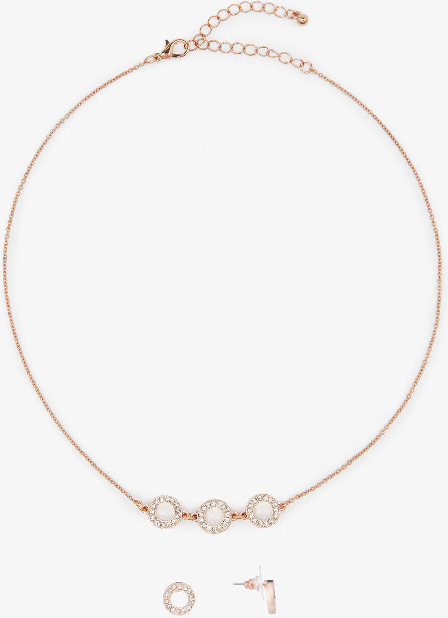 Roman Originals Diamante Open Circle Gift Set Roman Originals Diamante Open Circle Gift Set