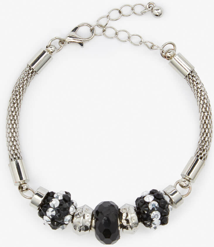 Roman Originals Textured Charm Bead Bracelet Roman Originals Textured Charm Bead Bracelet