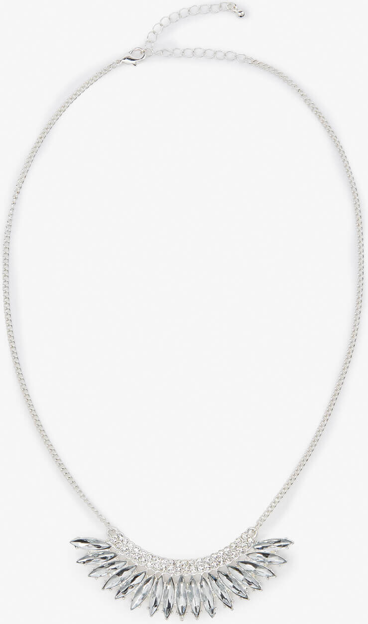 Roman Originals Statement Diamante Bib Necklace Roman Originals Statement Diamante Bib Necklace