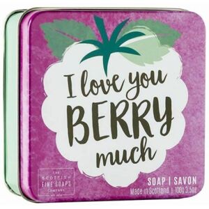 Scottish Fine Soaps I Love You Berry Much Soap Tin 100g Scottish Fine Soaps I Love You Berry Much Soap Tin 100g