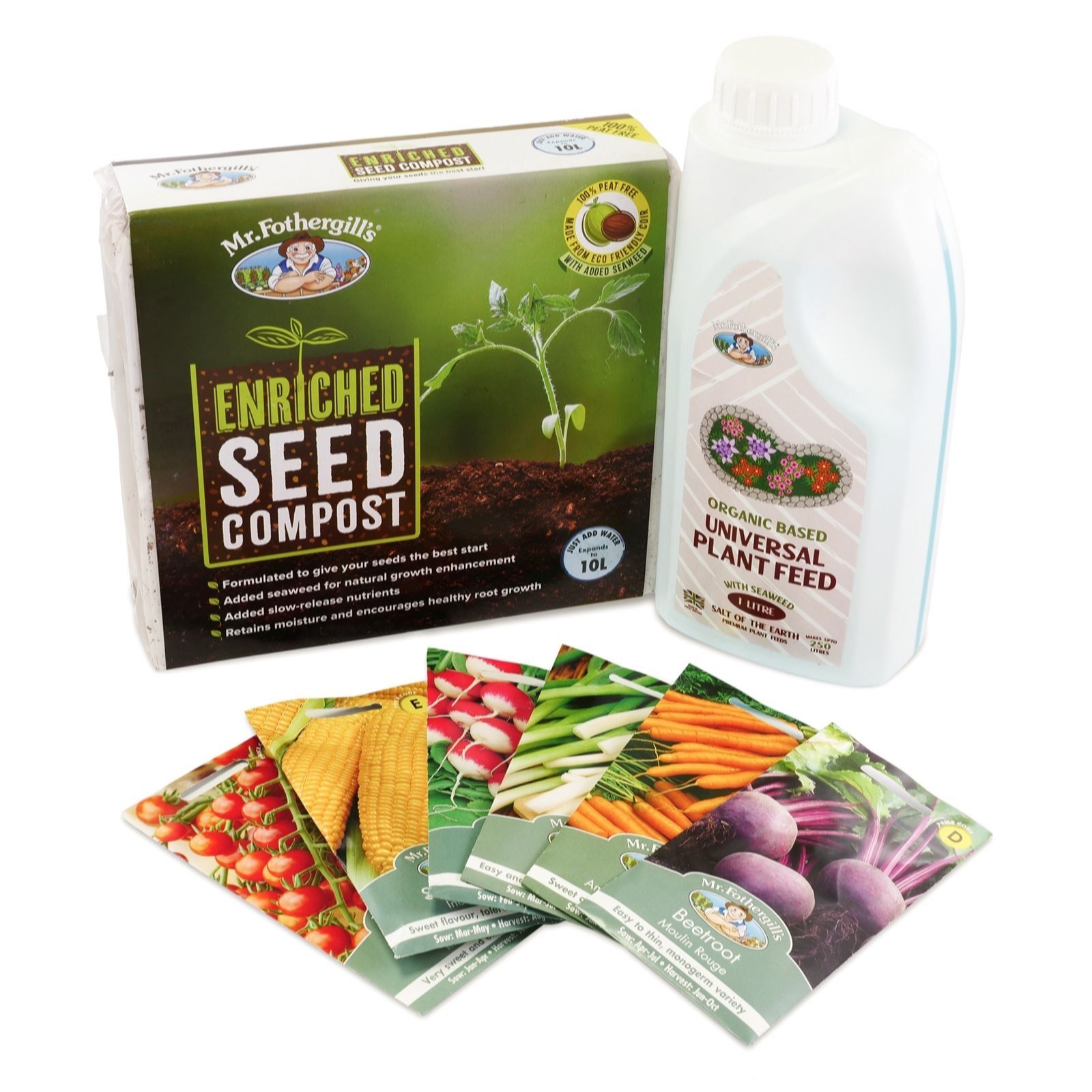 Mr Fothergill's Edible Seed Selection with Compost and Liquid Feed