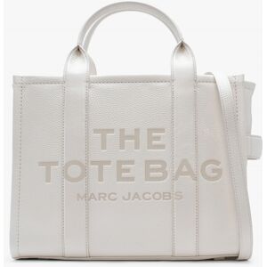 MARC JACOBS The Leather Medium Cotton Silver Tote Bag Size: One Size, - female MARC JACOBS The Leather Medium Cotton Silver Tote Bag Size: One Size, - female