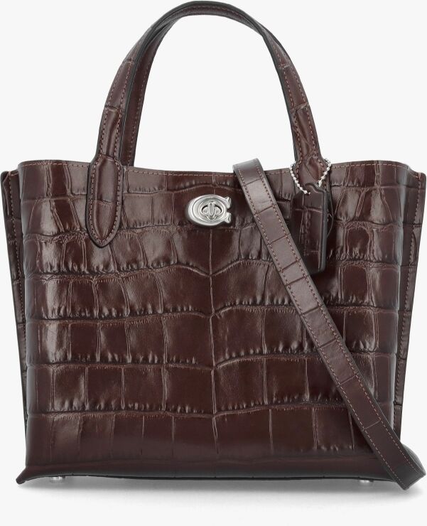 COACH Willow 24 Maple Leather Tote Bag Size: One Size, Colour: Tan Lea - female