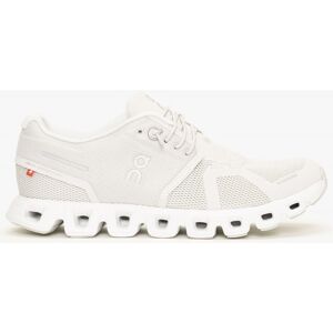 ON RUNNING Cloud 5 Pearl White Trainers Size: 5.5, Colour: Beige Fabri - female