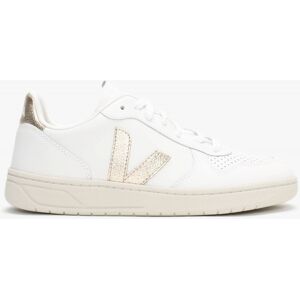 VEJA V-10 Leather Extra White Platine Trainers Size: 37, Colour: Gold - female VEJA V-10 Leather Extra White Platine Trainers Size: 37, Colour: Gold - female