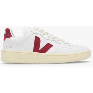 VEJA Women's V-90 O.T Leather Extra White Marsala Trainers Size: 37, C - female VEJA Women's V-90 O.T Leather Extra White Marsala Trainers Size: 37, C - female