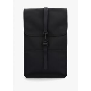 RAINS W3 Black Backpack Size: One Size, Colour: Black Fabric - male