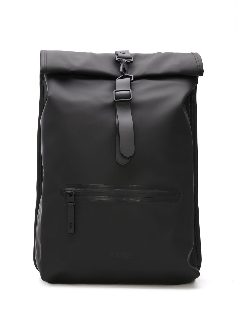 RAINS Rolltop W3 Black Backpack Size: One Size, Colour: Bke - female