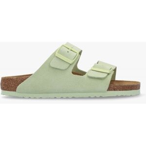 BIRKENSTOCK Arizona Faded Lime Suede Two Bar Mules Size: 38, Colour: G - female BIRKENSTOCK Arizona Faded Lime Suede Two Bar Mules Size: 38, Colour: G - female