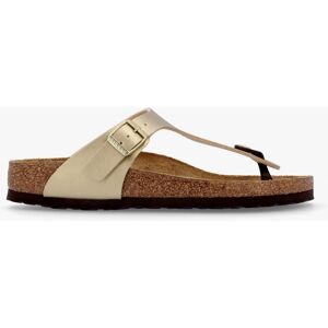BIRKENSTOCK Gizeh Narrow Fit Gold Birko-Flor Sandals Colour: Gde, Size - female BIRKENSTOCK Gizeh Narrow Fit Gold Birko-Flor Sandals Colour: Gde, Size - female
