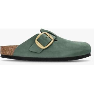 BIRKENSTOCK Boston Big Buckle Thyme Nubuck Leather Clogs Size: 37, Col - female BIRKENSTOCK Boston Big Buckle Thyme Nubuck Leather Clogs Size: 37, Col - female