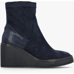 MODA IN PELLE Kallie Navy Suedette Wedge Ankle Boots Size: 41, Colour: - female MODA IN PELLE Kallie Navy Suedette Wedge Ankle Boots Size: 41, Colour: - female