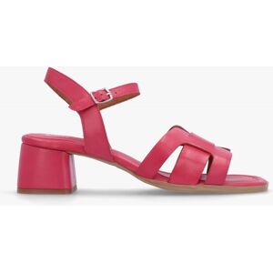 MODA IN PELLE Mariie Raspberry Leather Heeled Sandals Size: 36, Colour - female MODA IN PELLE Mariie Raspberry Leather Heeled Sandals Size: 36, Colour - female