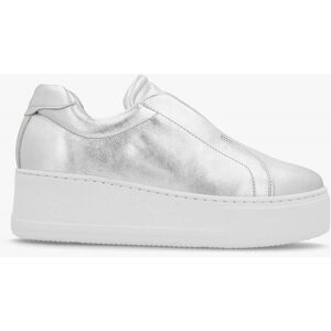 DANIEL Tred Silver Leather Laceless Flatform Trainers Size: 40, Colour - female DANIEL Tred Silver Leather Laceless Flatform Trainers Size: 40, Colour - female