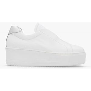 DANIEL Tred White Leather Laceless Flatform Trainers Size: 40, Colour: - female DANIEL Tred White Leather Laceless Flatform Trainers Size: 40, Colour: - female