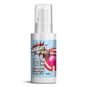 NAUGHTY BUT NICE Lick The Lolly Pop Strawberry Flavours Tasting Gel