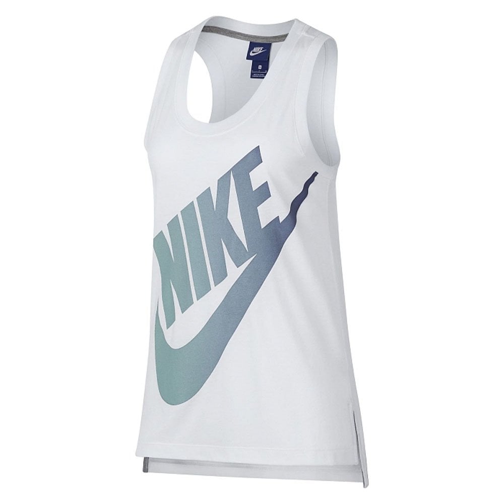 Nike Sportswear Womens Logo Tank Top Size: Extra Small, Colour: White