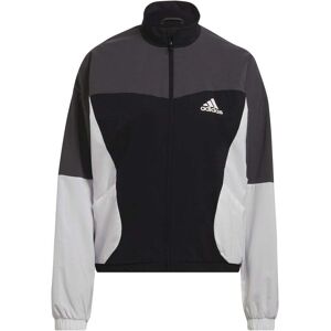 adidas Womens Designed to Move Colorblock Track Top Colour: Black, Size: Extra Small adidas Womens Designed to Move Colorblock Track Top Colour: Black, Size: Extra Small