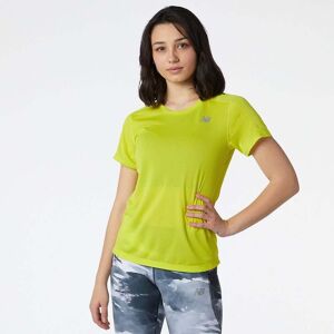 New Balance Womens Impact Run Short Sleeve T-Shirt Size: Extra Large, Colour: Yellow New Balance Womens Impact Run Short Sleeve T-Shirt Size: Extra Large, Colour: Yellow