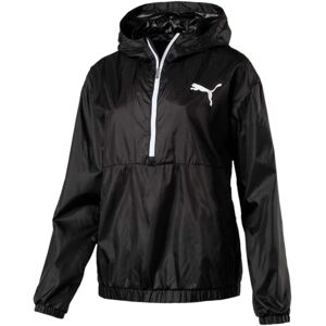Puma Women's Spark 3/4 Zip Hooded Jacket Size: Small, Colour: Black Puma Women's Spark 3/4 Zip Hooded Jacket Size: Small, Colour: Black