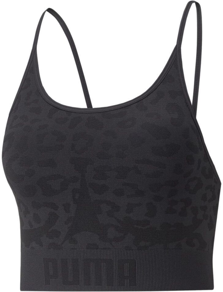Puma Womens FormKnit Seamless Long Training Bra Size: Small, Colour: Black
