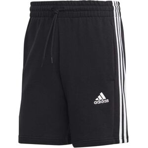 adidas Mens Essentials French Terry 3-Stripes Short Size: Large, Colour: Black