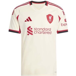 adidas Liverpool Away Mens Short Sleeve Jersey 2025/2026 Colour: Cream, Size: 3XL adidas Liverpool Away Mens Short Sleeve Jersey 2025/2026 Colour: Cream, Size: 3XL