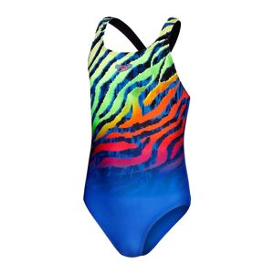 Speedo Girls Medalist Swimsuit Colour: Blue, Size: 13-14 years