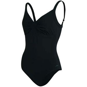 Speedo Womens Allover Powerback Swimsuit Size: 32, Colour: Black