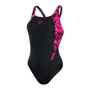 Speedo Womens Hyperboom Splice Muscleback Swimsuit Size: 30, Colour: Black