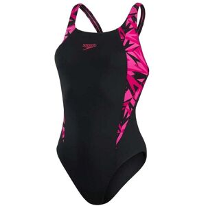 Speedo Womens Hyperboom Splice Muscleback Swimsuit Size: 36, Colour: Black