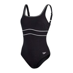Speedo Womens Shaping ContourEclipse Swimsuit Size: 42, Colour: Black/White