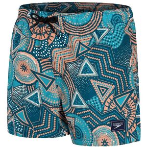 Speedo Boys Printed 13" Swim Short Size: Youth Small, Colour: Green