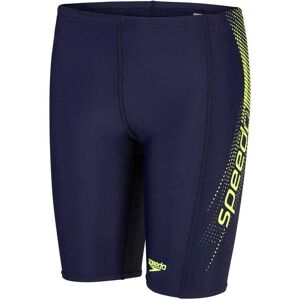 Speedo Boys Sports Logo Panel Jammer Size: 22, Colour: Navy/Yellow